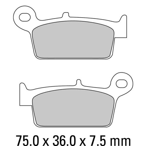 Ferodo FDB783AG Disc Pad Set (2 pc) - Argento Carbon Grip - Non-Sint.