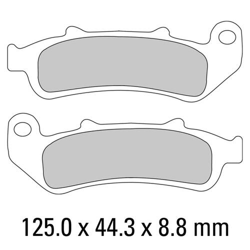 Ferodo FDB2002P Disc Pad Set (2 pc) - Platinum Carbon Grip - Non-Sint.