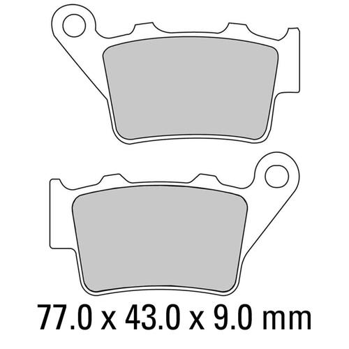 Ferodo FDB2005EF Disc Pad Set (2 pc) - ECO Friction Carbon Grip - Non-Sint.