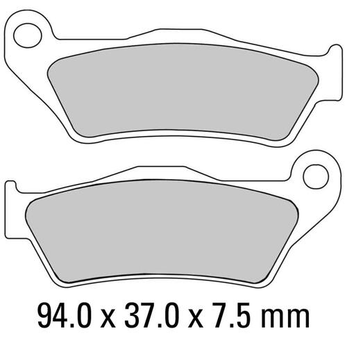 Ferodo FDB2018EF Disc Pad Set (2 pc) - ECO Friction Carbon Grip - Non-Sint.