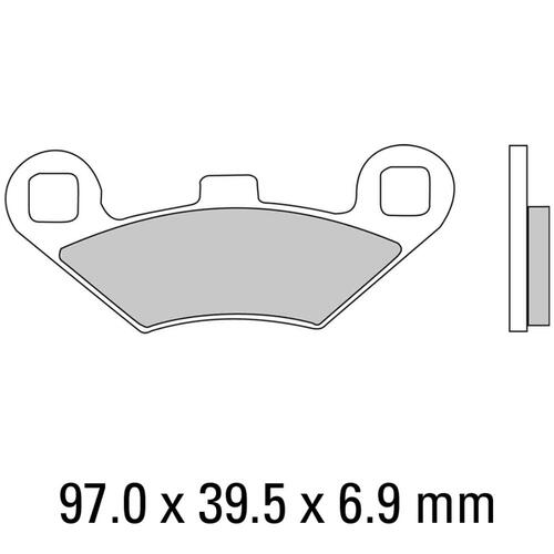 Ferodo FDB2055SG Disc Pad Set (2 pc) - Sinter Grip SG - Sintered