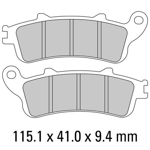 Ferodo FDB2075EF Disc Pad Set (2 pc) - ECO Friction Carbon Grip - Non-Sint.