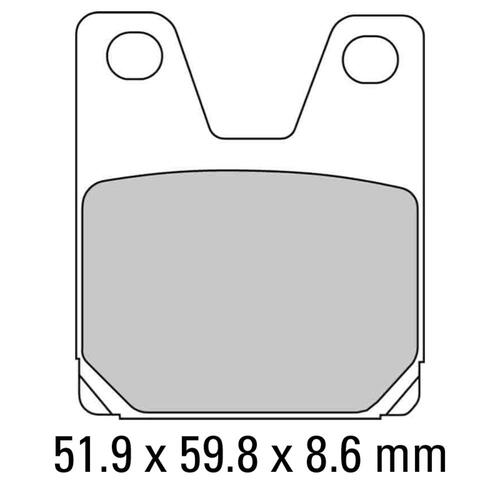 Ferodo FDB2084P Disc Pad Set (2 pc) - Platinum Carbon Grip - Non-Sint.