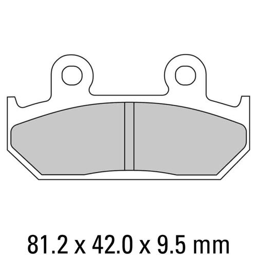 Ferodo FDB2113P Disc Pad Set (2 pc) - Platinum Carbon Grip - Non-Sint.