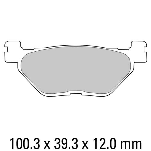 Ferodo FDB2126P Disc Pad Set (2 pc) - Platinum Carbon Grip - Non-Sint.