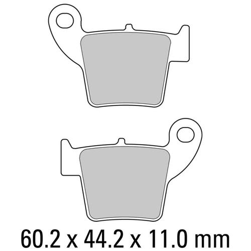 Ferodo FDB2139EF Disc Pad Set (2 pc) - ECO Friction Carbon Grip - Non-Sint.