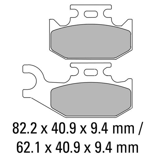 Ferodo FDB2149SG Disc Pad Set (2 pc) - Sinter Grip SG - Sintered