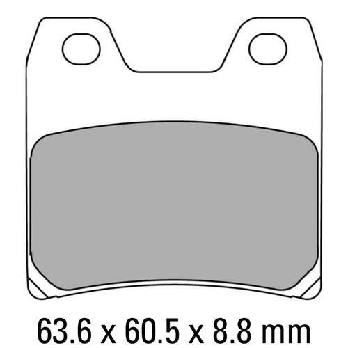 Ferodo FDB2150ST Disc Pad Set (2 pc) - Sinter Grip ST - Sintered