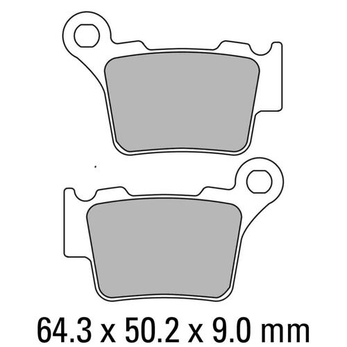 Ferodo FDB2165EF Disc Pad Set (2 pc) - ECO Friction Carbon Grip - Non-Sint.