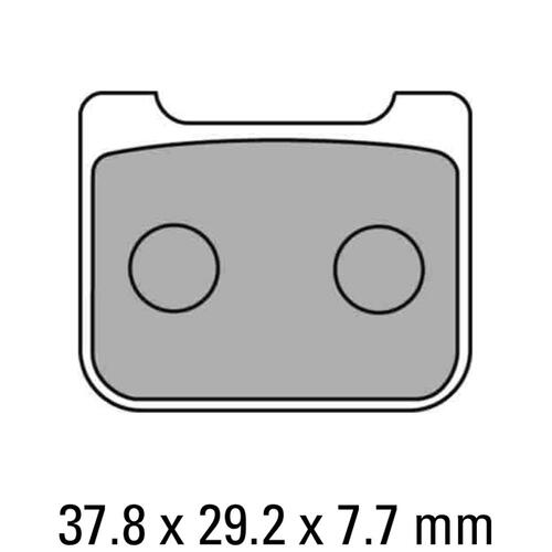 Ferodo FDB2171P Disc Pad Set (2 pc) - Platinum Carbon Grip - Non-Sint.