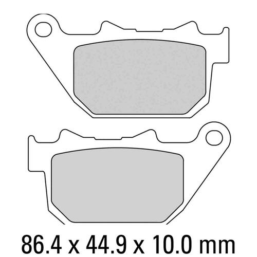 Ferodo FDB2180P Disc Pad Set (2 pc) - Platinum Carbon Grip - Non-Sint.