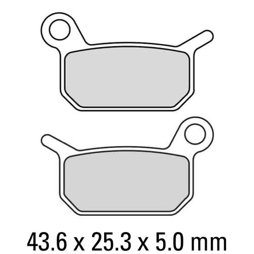 Ferodo FDB2183SG Disc Pad Set (2 pc) - Sinter Grip SG - Sintered