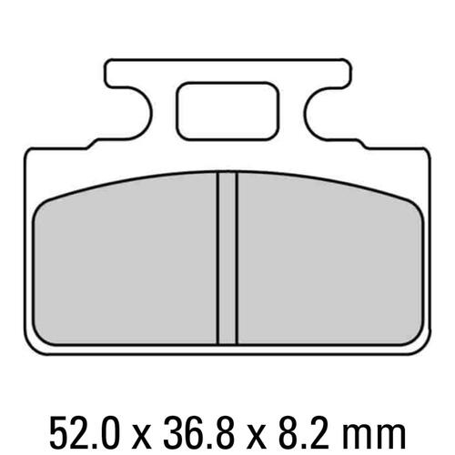 Ferodo FDB2192AG Disc Pad Set (2 pc) - Argento Carbon Grip - Non-Sint.