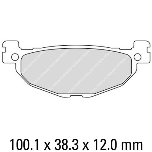 Ferodo FDB2200EF Disc Pad Set (2 pc) - ECO Friction Carbon Grip - Non-Sint.