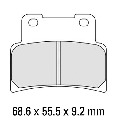 Ferodo FDB2216ST Disc Pad Set (2 pc) - Sinter Grip ST - Sintered