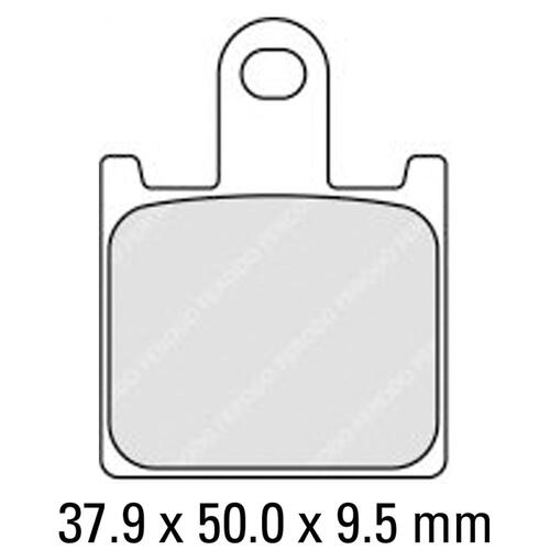 Ferodo FDB2220ST Disc Pad Set (4 pc) - Sinter Grip ST - Sintered