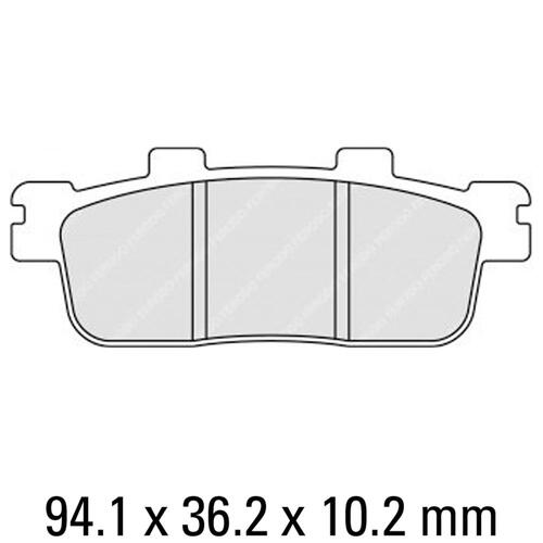 Ferodo FDB2226EF Disc Pad Set (2 pc) - ECO Friction Carbon Grip - Non-Sint.