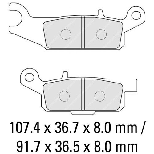 Ferodo FDB2230SG Disc Pad Set (2 pc) - Sinter Grip SG - Sintered