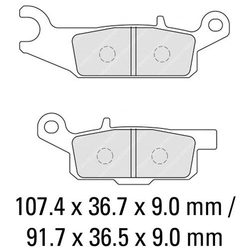 Ferodo FDB2232SG Disc Pad Set (2 pc) - Sinter Grip SG - Sintered