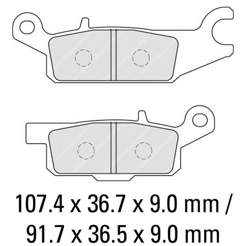 Ferodo FDB2233SG Disc Pad Set (2 pc) - Sinter Grip SG - Sintered