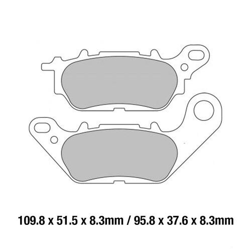 Ferodo FDB2238EF Disc Pad Set (2 pc) - ECO Friction Carbon Grip - Non-Sint.