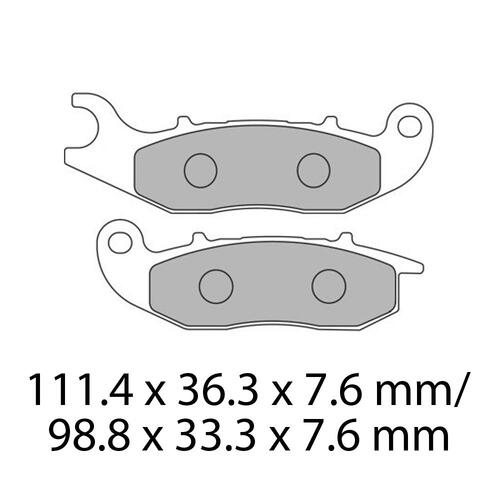 Ferodo FDB2242EF Disc Pad Set (2 pc) - ECO Friction Carbon Grip - Non-Sint.