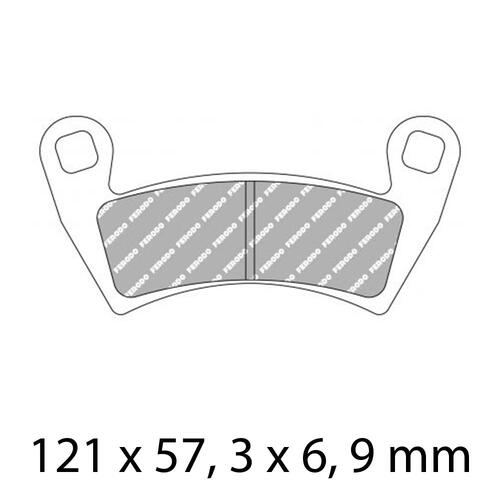 Ferodo FDB2263SG Disc Pad Set (2 pc) - Sinter Grip SG - Sintered