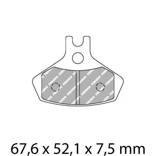 Ferodo FDB2271SG Disc Pad Set (2 pc) - Sinter Grip SG - Sintered