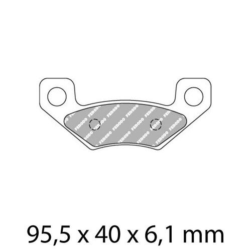 Ferodo FDB2272SG Disc Pad Set (2 pc) - Sinter Grip SG - Sintered