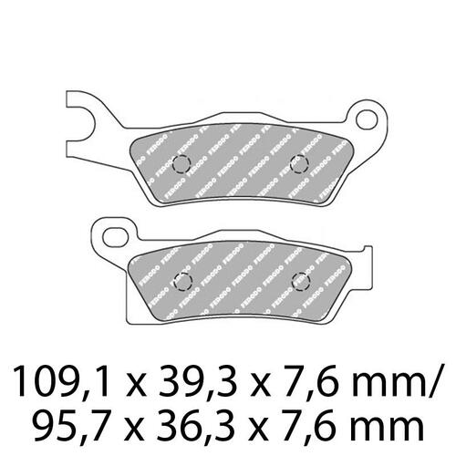 Ferodo FDB2273SG Disc Pad Set (2 pc) - Sinter Grip SG - Sintered