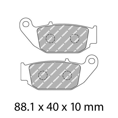 Ferodo FDB2275EF Disc Pad Set (2 pc) - ECO Friction Carbon Grip - Non-Sint.