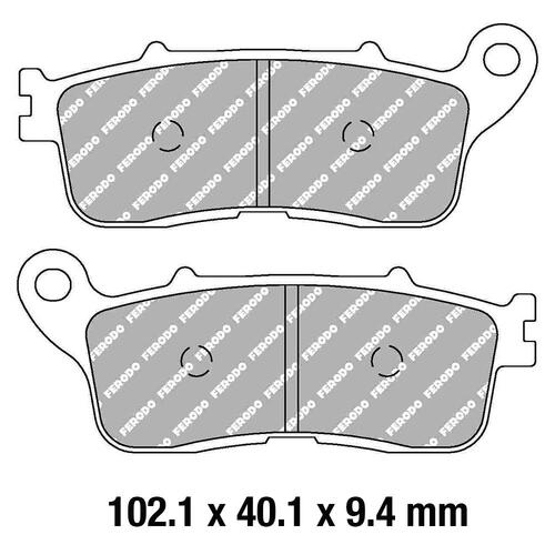 Ferodo FDB2281ST Disc Pad Set (2 pc) - Sinter Grip ST - Sintered