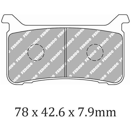 Ferodo FDB2300ST Disc Pad Set (2 pc) - Sinter Grip ST - Sintered