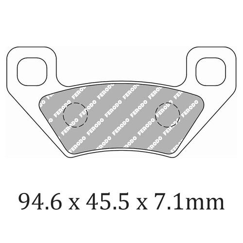 Ferodo FDB2303SG Disc Pad Set (2 pc) - Sinter Grip SG - Sintered