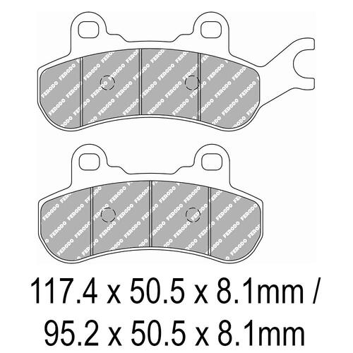 Ferodo FDB2315SG Disc Pad Set (2 pc) - Sinter Grip SG - Sintered