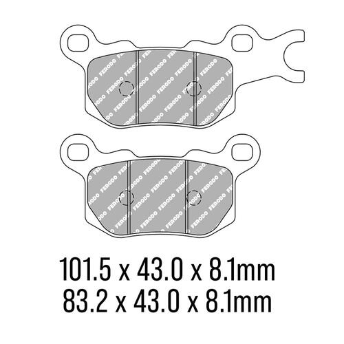 Ferodo FDB2317SG Disc Pad Set (2 pc) - Sinter Grip SG - Sintered