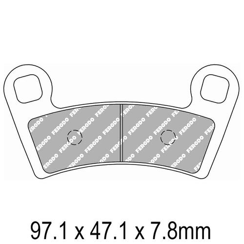 Ferodo FDB2320SG Disc Pad Set (2 pc) - Sinter Grip SG - Sintered