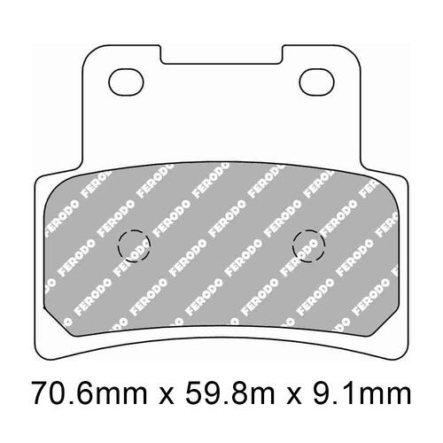 Ferodo FDB2322SM Disc Pad Set (2pc) - Sinter Grip SM - Sintered