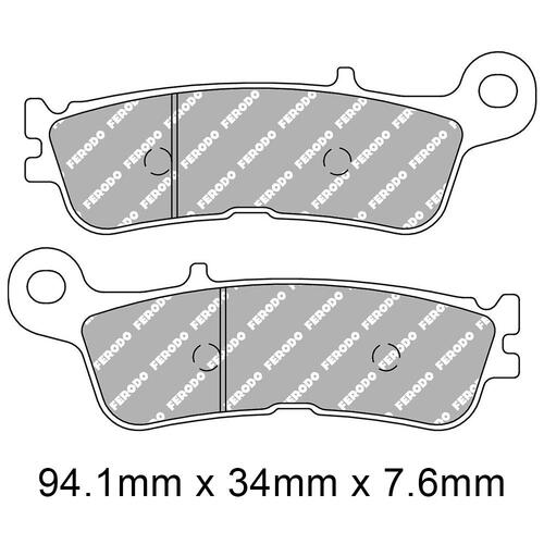 Ferodo FDB2323SG Disc Pad Set (2pc) - Sinter Grip SG - Sintered