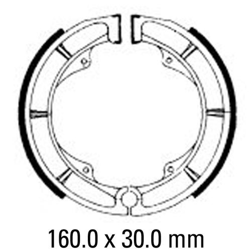 Ferodo Brake Shoe Set - FSB725