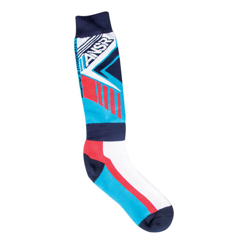 Answer 'Zinger' MX Socks - Red/Blue [Size: L-XL]