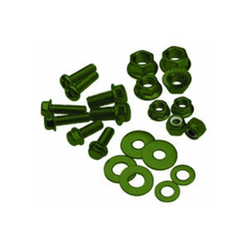 MP - Bolt, Flange, M6xP1.0x16mm, Olive Green, PK-10