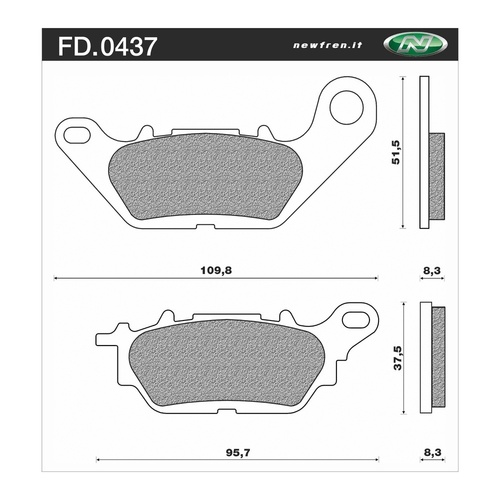 Newfren Brake Pads - Touring Organic