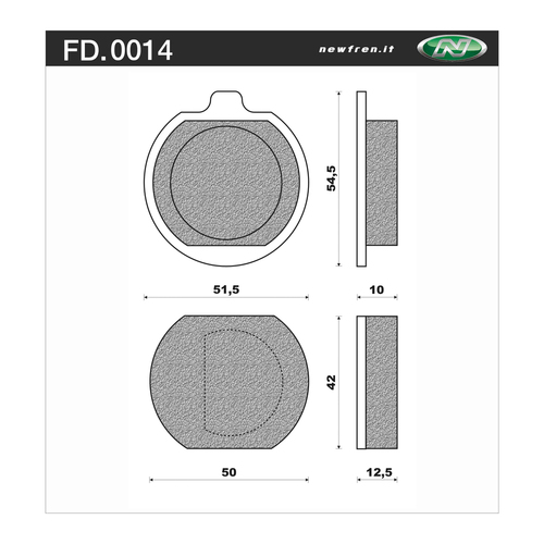 Newfren Brake Pads - Touring Organic