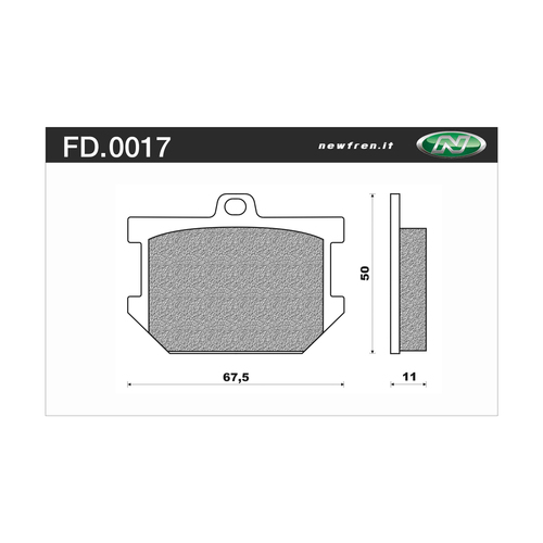 Newfren Brake Pads - Touring Organic