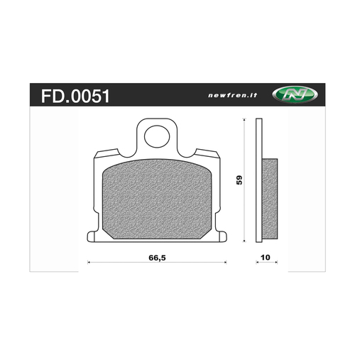 Newfren Brake Pads - Touring Organic