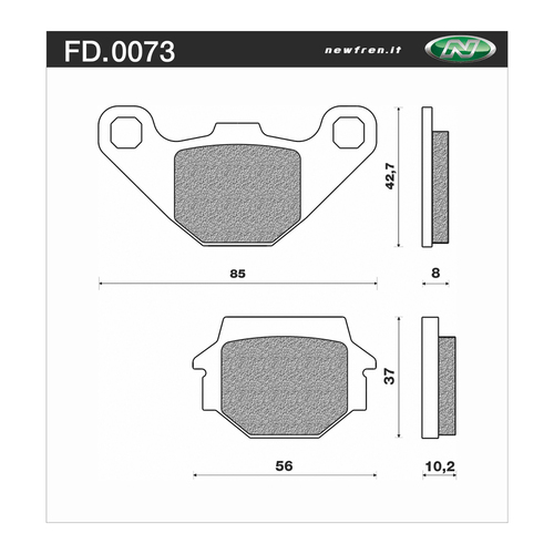 Newfren Brake Pads - Touring Organic