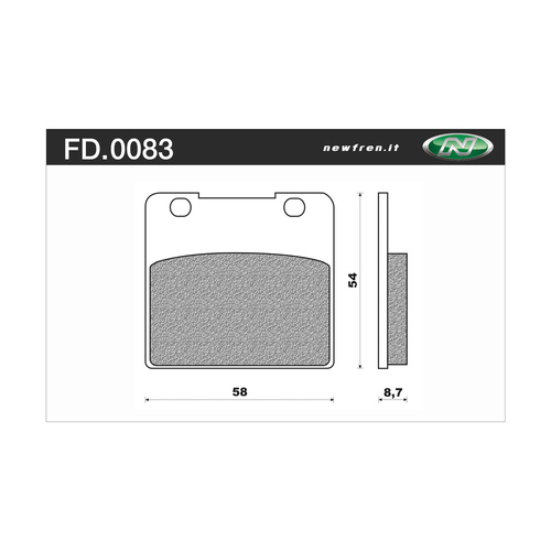 Newfren Brake Pads - Touring Organic