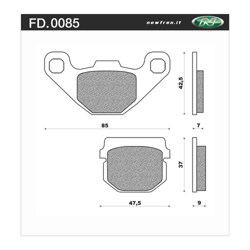 Newfren Brake Pads - Off Road Dirt Organic