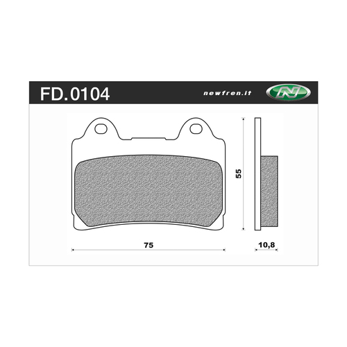 Newfren Brake Pads - Touring Organic